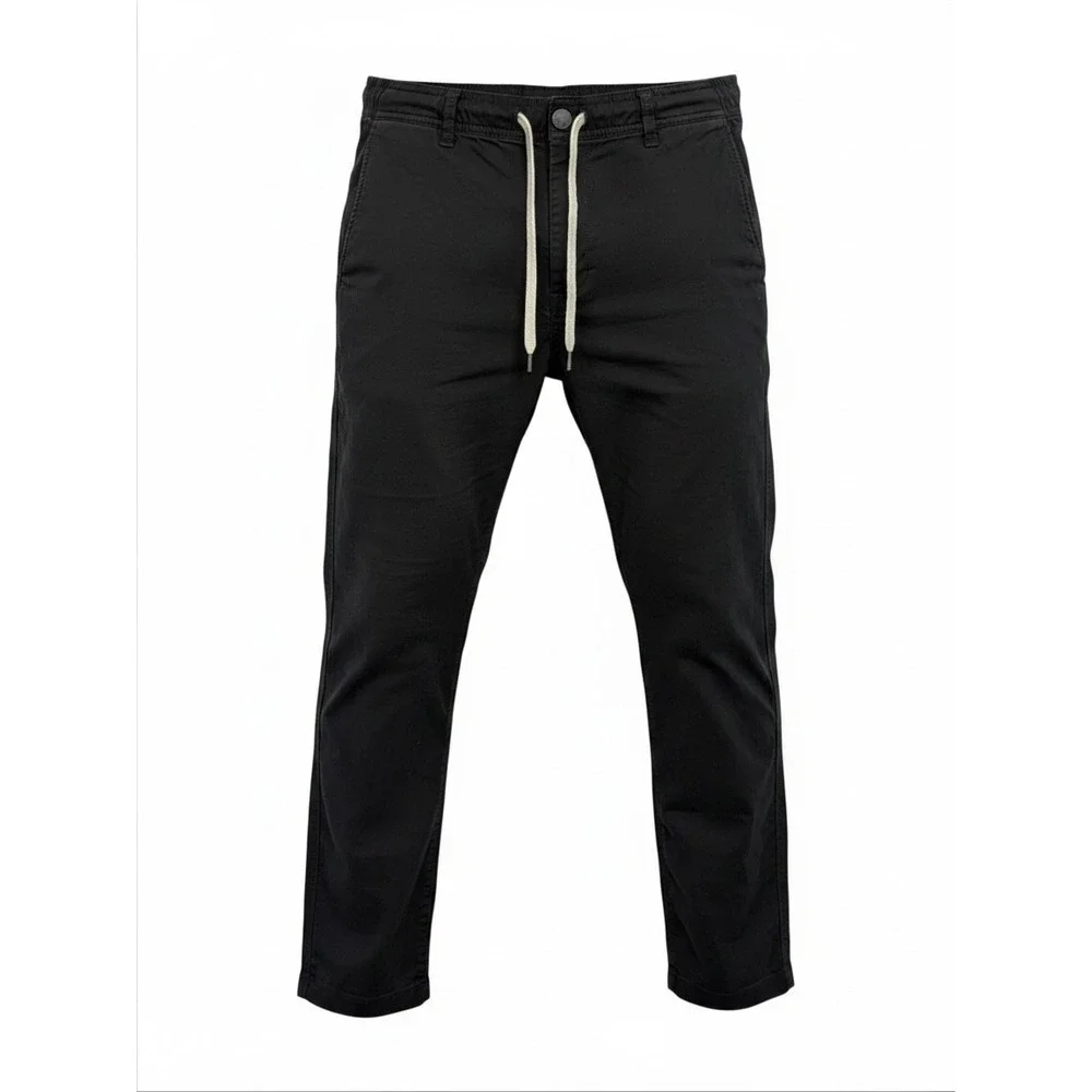 Vuori Ripstop Climber Pants Mens Large 34x28 Black Organic Cotton Stretch (C29)